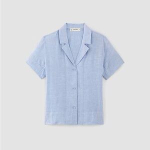 NWOT Notch Linen Shirt